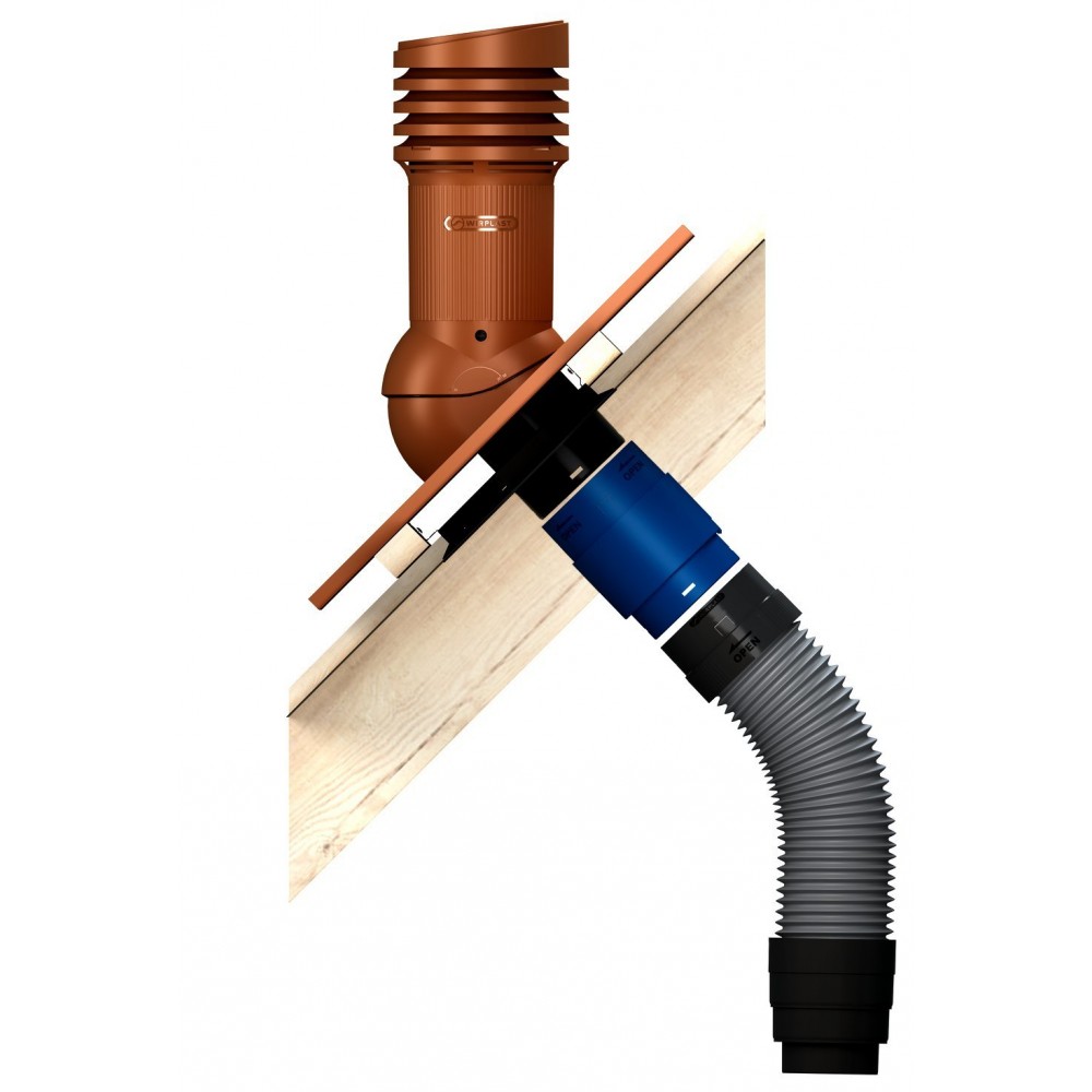 Вентиляционный выход неизолированный WIRPLAST WIROVENT EVO E29 150/490 Чёрный