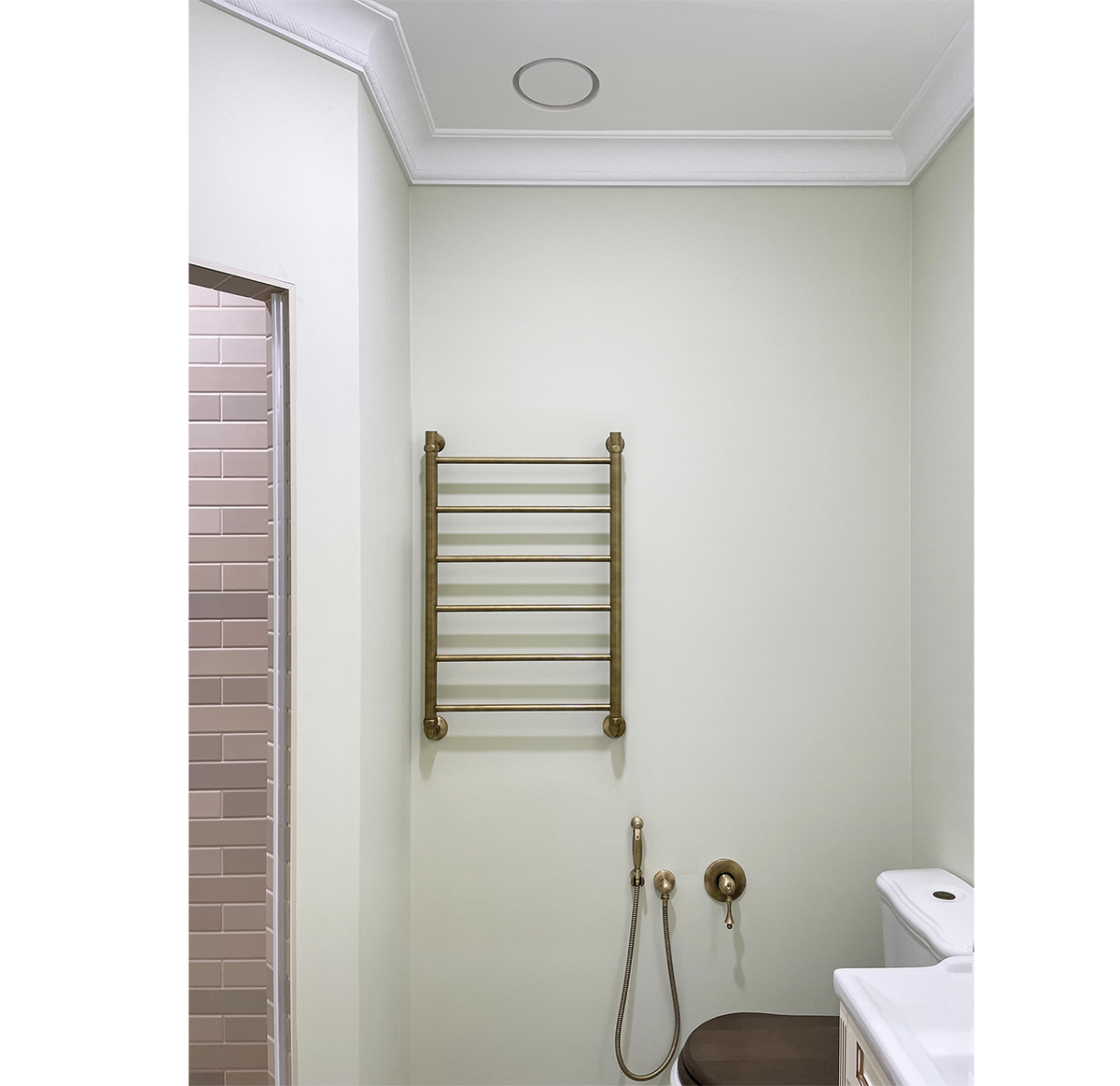 Диффузор под покраску скрытого монтажа SECRET RING 125/150 с приточно-вытяжным вентилятором