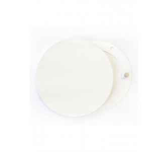 Решетка стальная на магнитах круглая РДК-150 белая