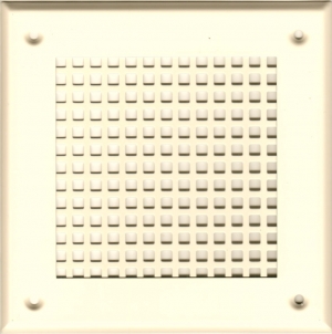 Решётка 210х210 слоновая кость, крупная клетка